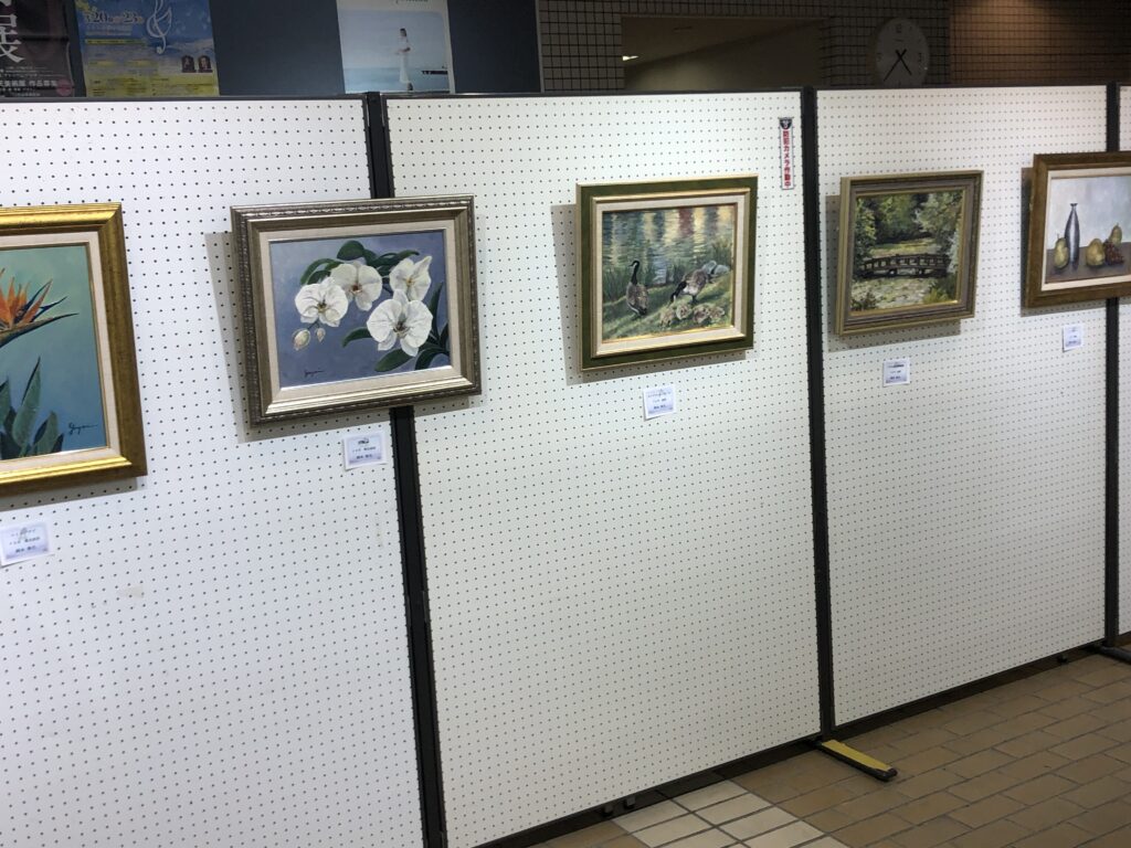 絵画教室作品展　会場風景