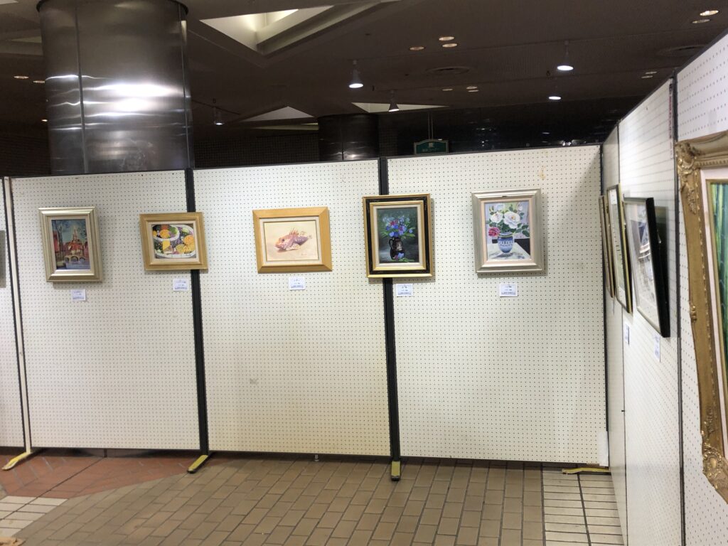 絵画教室作品展　会場風景