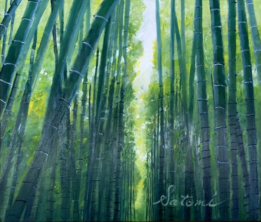 竹林の小径	F10	油彩　舩橋